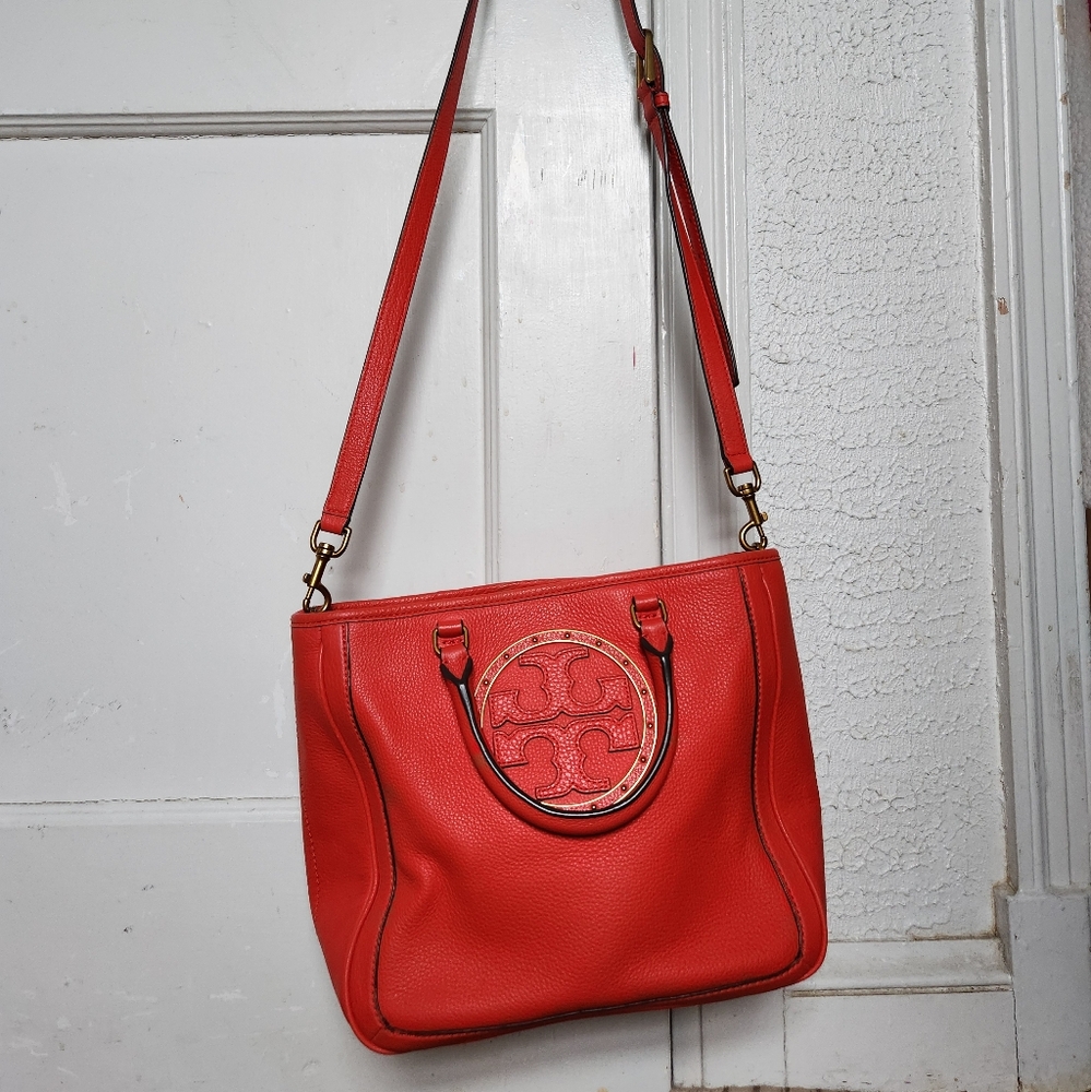 Tory Burch Red Leather Crossbody